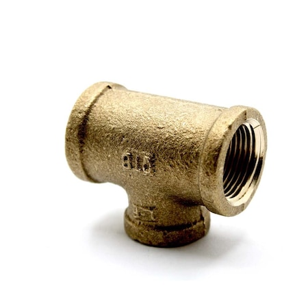 Thrifco Plumbing 3/4 X 3/4 X 1/2 Red Brass Tee 5317073